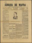 Semana de Mafra: Defensor dos interesses do Concelho de Mafra, Ano 1, n.º 52