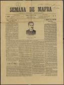 Semana de Mafra: Defensor dos interesses do Concelho de Mafra, Ano 1, n.º 9