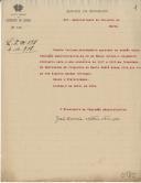 Ofício do presidente da Comissão Administrativa da Junta Geral do Distrito de Lisboa, José Correia Nobre França, para o administrador do Concelho de Mafra, informando do envio do orçamento ordinário da referida Irmandade, do ano económico de 1917 a 1918. 