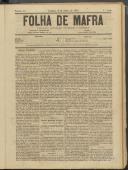 Folha de Mafra: Periódico noticioso, literário e agrícola, Ano 1, n.º 43