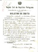 Boletim de Óbito 1150
Maria da Conceição Leitão dos Santos
Coval 226