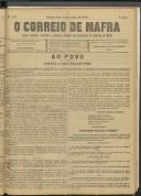 O Correio de Mafra: Jornal semanal, noticioso e agrícola, defensor dos interesses da Comarca de Mafra, Ano 5, n.º 176