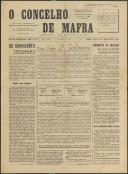 O Concelho de Mafra: Jornal Regionalista, Ano 31, n.º  711