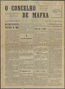 O Concelho de Mafra: Jornal Regionalista, Ano 31, n.º  705