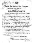 Boletim de Óbito 1260
Maria Helena Gomes Moreira
Coval 258