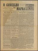 O Concelho de Mafra: Jornal Regionalista, Ano 8, n.º 304