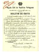 Boletim de Óbito 903
José Batalha
Coval 29