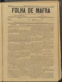 Folha de Mafra: Periódico noticioso, literário e agrícola, Ano 1, n.º 22