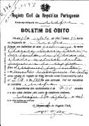 Boletim de Óbito 1597
Clarice Maria Correia dos Santos
Coval 376