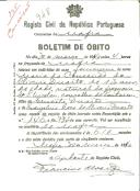 Boletim de Óbito 948
Maria da Conceição de Oliveira Duarte
Coval 245