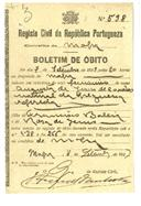 Boletim de óbito A2500
Augusta de Jesus
Coval 149