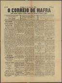 O Correio de Mafra: Jornal semanal, noticioso e agrícola, defensor dos interesses da Comarca de Mafra, Ano 4, n.º 114