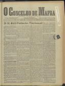 O Concelho de Mafra: Jornal Regionalista, Ano 14, n.º 439