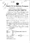 Boletim de Óbito 2163
Hugo Manuel Marques
Coval 97