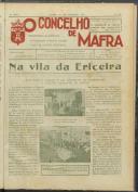 O Concelho de Mafra: Semanário ilustrado. Órgão da União Nacional, Ano 2, n.º 95