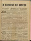 O Correio de Mafra: Jornal semanal, noticioso e agrícola, defensor dos interesses da Comarca de Mafra, Ano 3, n.º 62