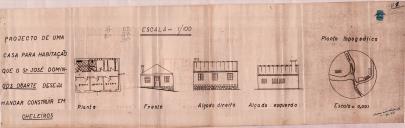 OP José Domingos Duarte - Cheleiros - Construir uma casa de habitação - Licença de construção n. 334/1949, de 21 de Maio - Licença de utilização nº. 136/1951, de 21 de Fevereiro