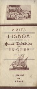 Folheto - Visita a Lisboa do Grupo Folclórico da Ericeira - 1º Centenário da Filarmónica da Ericeira 1849-1949