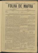 Folha de Mafra: Periódico noticioso, literário e agrícola, Ano 1, n.º 3