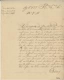 Ofício do juiz da Irmandade do Santíssimo Sacramento do Sobral da Abelheira, Joaquim Dias Caseiro, dirigido ao administrador do Concelho de Mafra, em resposta ao oficio n.º 350, datado de 5 de Julho de 1898, informando da impossibilidade de se organizarem as contas no prazo solicitado, dado o facto de não ter sido ainda deferida a pretensão desta Irmandade relativa à certificação do teor do orçamento geral da mesma Irmandade para o ano económico de 1889 e 1890.