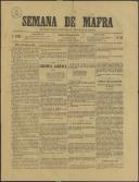 Semana de Mafra: Defensor dos interesses do Concelho de Mafra, Ano 1, n.º 50