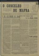 O Concelho de Mafra: Jornal Regionalista, Ano 26, n.º  643