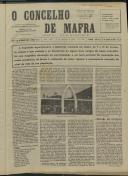 O Concelho de Mafra: Jornal Regionalista, Ano 30, n.º  701