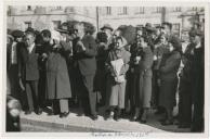 Cortejo de Oferendas, Mafra, com a presença do Presidente da Câmara Municipal de Mafra, Capitão João Lopes, e o Dr. Mário Madeira, Governador Civil de Lisboa.