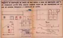 OP Francisco Leitão Dias - Achada / Mafra - Obras de adaptação de adega a casa de habitação - Deferido em 30 de Junho de 1947 - licença de construção nº 394/1947 - licença de utilização nº 843/1963