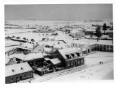 Fotografia Reprodução. Vista parcial da vila depois do nevão de 1945