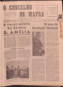 O Concelho de Mafra: Jornal Regionalista, Ano 19, n.º 559