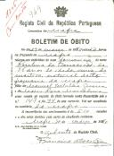 Boletim de Óbito 949
Rosalina da Conceição
Coval 246