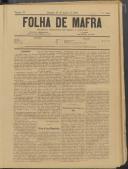 Folha de Mafra: Periódico noticioso, literário e agrícola, Ano 1, n.º 24