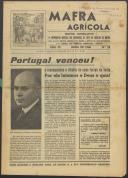 Mafra Agrícola: Boletim informativo da Cooperativa Agrícola dos Produtores de Leite do Concelho de Mafra, Ano 3, n.º 29