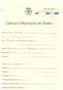 OP 255/1960 - Gonçalo Batalha - alterações em instalações do grupo desportivo, Fonte Boa da Brincosa / Ericeira - licença de construção nº 637/1961 - Licença de utilização nº 1588/1961