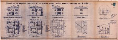 OP Júlia Monteiro Guedes - Rua Dr. Carlos Galrão, em Mafra - construir dois prédios de habitação - Licença de construção nº 492/1947, 493/1947 - Licença de utilização nº 220/1948, 221/1948.