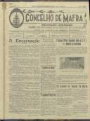 O Concelho de Mafra: Semanário ilustrado. Órgão de Propaganda e Defesa do Concelho, Ano 1, n.º 26