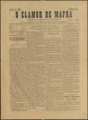 O Clamor de Mafra: Periódico Monarquista-Católico, Ano 1, n.º 51