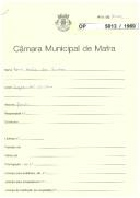 OP 5013/1969 - Maria Glória dos Santos  - Construção de moradia, Caminho da Costa - Casais de Monte Bom / Santo Isidoro  - licença de construção (autorização da Câmara Municipal de Mafra de 1970, fornecimento de projecto e dispensa de licença) - Licença de utilização nº 267/2015, emitida em nome Maria da Paz ou Maria de Jesus David