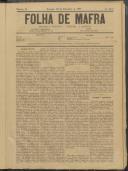 Folha de Mafra: Periódico noticioso, literário e agrícola, Ano 2, n.º 59