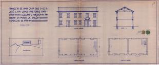 OP José Lapa Lopes. Póvoa da Galega / Milharado - Construir casa para abegoaria e celeiro. Licença de obra nº 377/1940.