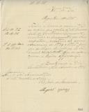 Ofício do juiz da Irmandade do Santíssimo Sacramento de Santo Isidoro, Miguel Gomes, dirigido ao administrador do Concelho de Mafra, a informar do envio das cópias das contas da referida Irmandade, relativas ao ano económico de 1894 a 1895, para aprovação superior. 