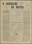 O Concelho de Mafra: Jornal Regionalista, Ano 31, n.º  707