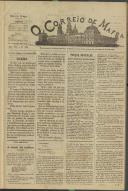 O Correio de Mafra: Jornal semanal, noticioso e agrícola, defensor dos interesses da Comarca de Mafra, Ano 7, n.º 285