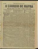 O Correio de Mafra: Jornal semanal, noticioso e agrícola, defensor dos interesses da Comarca de Mafra, Ano 7, n.º 252