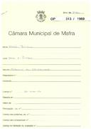 OP 313/1960 - Américo Brantuas - alterações em estabelecimento - Venda do Pinheiro - licença de construção nº 1890/1959 (licença de utilização nº 875/1960)