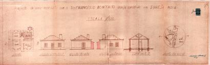 OP Francisco Bonifácio - Igreja Nova - Construir casa de habitação com 61 m2 - licença de construção nº 351/1956 - Licença de utilização nº 395/1959.