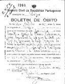 Boletim de Óbito 1964
Leontina Borges de Oliveira Rodrigues
Coval 454