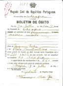 Boletim de Óbito 1072
Nado morto
Coval 194