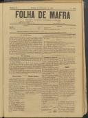 Folha de Mafra: Periódico noticioso, literário e agrícola, Ano 1, n.º 17